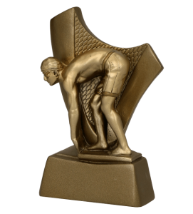 Odlewana Statuetka Pływacka RP4018 – Eleganckie Trofeum dla Pływaka 10 cm