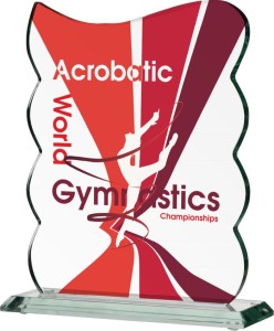 Statuetka szklana ogólna z grawerem C067 