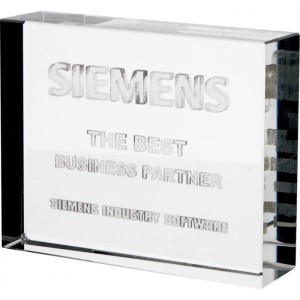 Statuetka Szklana - Pamiątkowa Nagroda Firmowa, Osiągnięcia i Jubileusze (Szybka Realizacja)