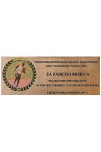 Tabliczka na puchar