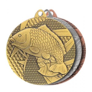 Medal Wędkarski Złoty Ryba – Trofeum dla Mistrza Wędkarstwa (50 mm)