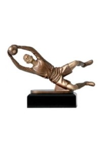 Statuetka ODLEWANA Bramkarz "ZŁOTA RĘKA" - Nagroda dla Najlepszego Goalkeepra