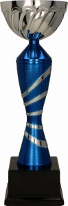 Puchar metalowy niebiesko-srebrny 7223