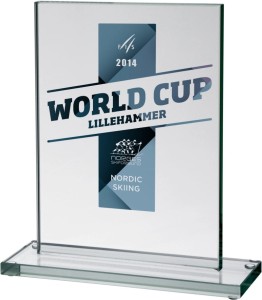 Statuetka szklana grawerowana 80032 17 cm