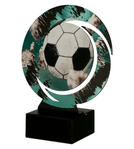 Trofeum Piłkarskie Metalowe Kolorowe – Statuetka Okolicznościowa
