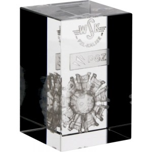 Statuetka szklana z grawerem KR5080