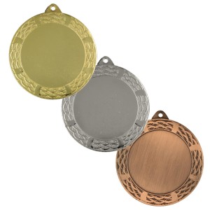 Profesjonalny Medal 7 cm (Złoto/Srebrny/Brązowy) z Otworem na Wklejkę 50mm - Idealny na Zawody i Turnieje - Szybka Wysyłka!