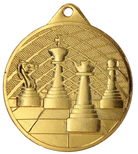 Medal Szachowy Mistrz Strategii – Złoty, Srebrny, Brązowy | 50mm