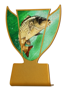 Tania Statuetka metalowa wędkarstwo SL-FIS, Nagroda dla wędkarzy