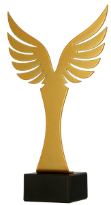 Tania Statuetka Metalowa Skrzydła  - Nagroda na Każdą Okazję