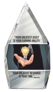 ⭐HIT CENOWY⭐ Statuetka Szklana "Ekonomik" z Etui i Grawerem GRATIS – Najtaniej dla Firm!