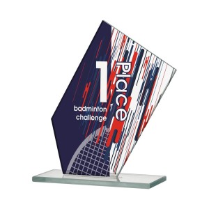 Statuetka szklana z grawerem M74C 16,5cm 