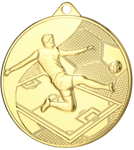 Stalowy Medal Piłkarski 5cm - Nagroda za Wyjątkową Grę