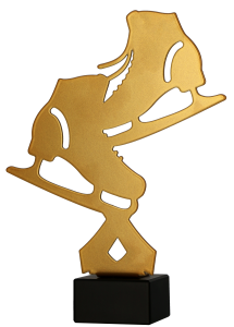 Statuetka Metalowa Łyżwiarstwo ML-FSK3 – Trofeum dla Łyżwiarza 21 cm
