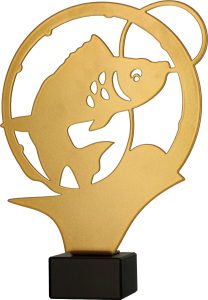 Złota Ryba – Ekskluzywna Statuetka Wędkarska ML-FIS3 (21 cm)
