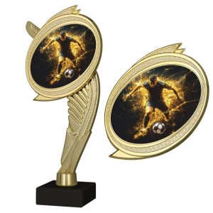 Puchar Piłkarski Złoty But – Statuetka Sportowa 22cm z Tabliczką i Grawerem