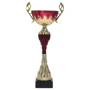 Puchar Metalowy Złoto-Czerwony – Prestiżowe Trofeum dla Mistrzów Dynamiczny Design i Mistrzowskie Połączenie Barw
