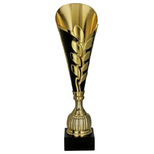 Puchar Złoto-Czarny na Kamiennej Podstawie – Nowoczesne Trofeum z GraweremPuchar Złoto-Czarny na Kamiennej Podstawie – Nowoczesne Trofeum z Grawerem