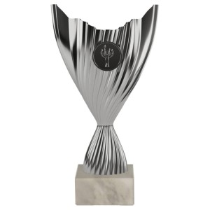 Srebrny Puchar Sportowy na Marmurowym Postumencie – Elegancja i Prestiż