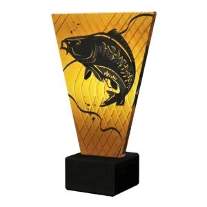 Statuetka Szklana Wędkarska – Ryba | Puchar na Zawody Wędkarskie