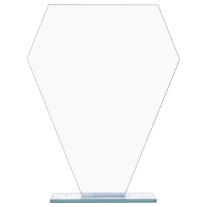 Puchar Szklany 21 cm – Eleganckie Trofeum z Kolorowym Nadrukiem UV i Grawerem