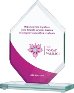 Okazja! Szklany Puchar Grawerowany na Złote Gody/Jubileusz – Najlepsza Cena z Personalizacją. 20 cm