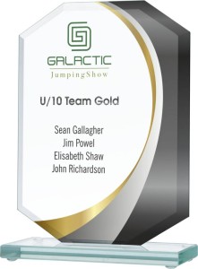 Trofeum szklane ogólne grawerowane GS111 - 19   19 cm