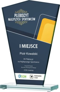 Statuetka szklana biznesowa grawerowana  GS113-22    22 cm